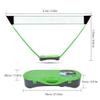 Folding Portable Badminton Net Set with Badminton Racket Stand for Outdoors Courtyard Volleyball Tennis Net, Blue view 2