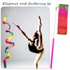 2 Pcs Multi-color Dance Ribbons, 78.7 Inch Sparkling Dance Ribbon Streamer, Rhythmic Gymnastics Ribbon with Wand, Twirling Dancing Ribbons, for Kids Girls Adults Talent Shows Artistic Dancing Training view 3