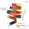 2 Pcs Multi-color Dance Ribbons, 78.7 Inch Sparkling Dance Ribbon Streamer, Rhythmic Gymnastics Ribbon with Wand, Twirling Dancing Ribbons, for Kids Girls Adults Talent Shows Artistic Dancing Training view 4