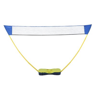 Portable Badminton Net Set Storage Box Base, 10.2x5.08ft Net for Ball Games Outdoor Team Sports (Color : Yellow)