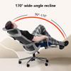 CUTPOIY Ergonomic Office Chair with Pulley Bracket,Mesh High-Back Adjustable Desk Chair with armrests, for Office, Dormitory, Home Gift (Color : Black) (Blue) view 3