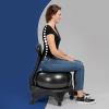EXCLURA Black Medicine Ball Chair for Pregnancy, Ergonomic Birthing Ball with Back Support, Yoga Ball Chair for Classroom Relieve Back Pain view 1