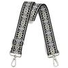 Crossbody Straps for Purses Silver Hardware Purse Strap Wide Shoulder Strap Adjustable Replacement,Retro Jacquard Embroidery for Shoulder Bags, Canvas Tote Handbags view 1