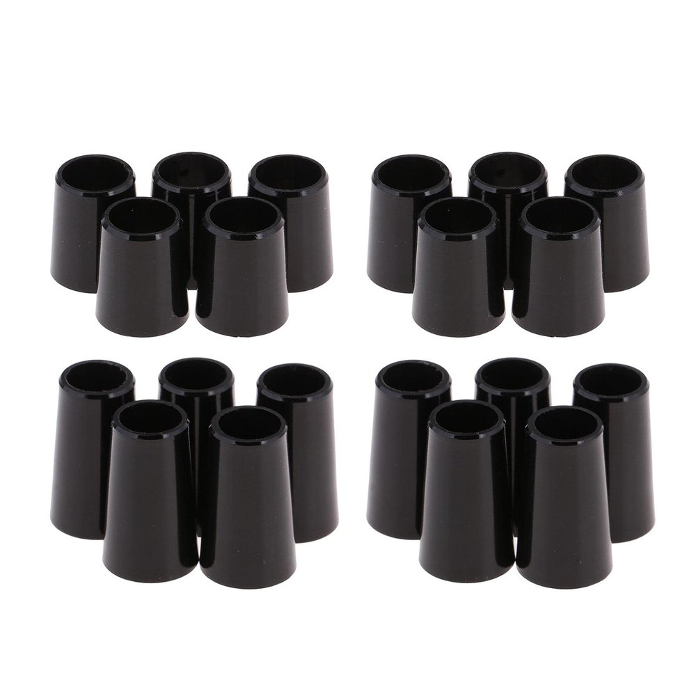 NineFit Basics 20 Pieces Premium Replacement Golf Shaft Wood Irons Ferrules Adapter Sleeve, As described, Black