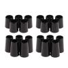 NineFit Basics 20 Pieces Premium Replacement Golf Shaft Wood Irons Ferrules Adapter Sleeve, As described, Black view 1