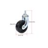 DONGXIAO 5 x Universal 2.5 Inch Chrome Dining Wheel Mute Wheels Universal Casters Trolley Castors for Furniture view 2