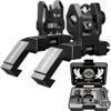 Visiofire 45 Degree Offset Iron Sights| Flip Up Fiber Optic Sights with Red Green Dots| Tool-Free Adjustable Back Up Canted Iron Sights Rapid Transition view 1