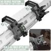 Visiofire 45 Degree Offset Iron Sights| Flip Up Fiber Optic Sights with Red Green Dots| Tool-Free Adjustable Back Up Canted Iron Sights Rapid Transition view 2