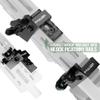 Visiofire 45 Degree Offset Iron Sights| Flip Up Fiber Optic Sights with Red Green Dots| Tool-Free Adjustable Back Up Canted Iron Sights Rapid Transition view 4
