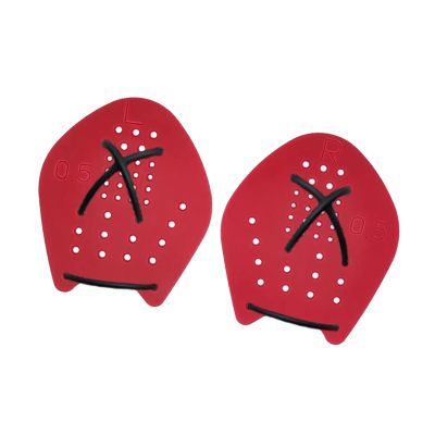 DYNWAVE Swim Paddles Hand Hand Paddles for Swimming, Aquatic Fitness, Water Sports Practical Diving Swim Training Hand Paddles, Red S