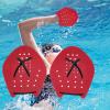 DYNWAVE Swim Paddles Hand Hand Paddles for Swimming, Aquatic Fitness, Water Sports Practical Diving Swim Training Hand Paddles, Red S view 2