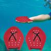 DYNWAVE Swim Paddles Hand Hand Paddles for Swimming, Aquatic Fitness, Water Sports Practical Diving Swim Training Hand Paddles, Red S view 4