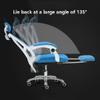 CUTPOIY Rotatable Office Chair with Pulley Bracket,Ergonomic High-Back mesh Adjustable Desk Chair with armrests, for Dormitory, Home Gift (Color : Green) (Blue) view 3