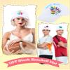 15 Pack Adult DIY Baseball Caps Bulk White Blank Baseball Hat Adjustable Sport Ball Cap for Men Women Running Fishing Travel view 4