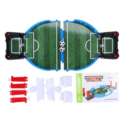 Football Table Interactive Game - Plastic Double Players Interactive Game Soccer Games for Indoor Game Room, Improve Hand Eye Coordination for Adults Kids Family Game