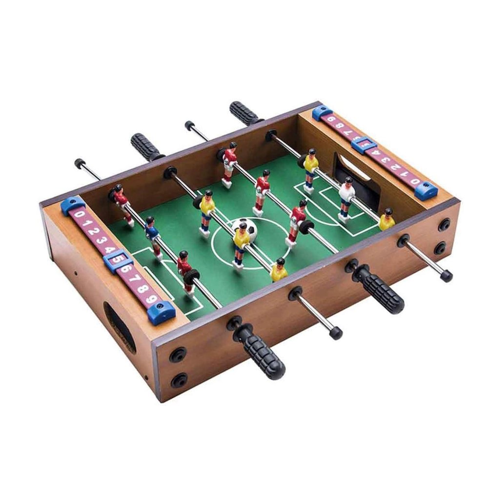 LGRFUXIN Table Football, Portable Table Football Mini Games, Suitable for Family Indoor & Outdoor Entertainment, Bars, Parties,Green