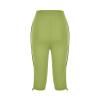 RKSTN Womens Capris for Summer 2025 Casual Yoga Gym Capri Leggings with Drawstring Shorts High Waisted Cropped Beach Pants Women 2025 Trendy E-Green view 4