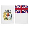 British Antarctic Territory Flag Passport Holder Wallet Case Cover PU Leather Passport Card Holder view 1