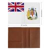 British Antarctic Territory Flag Passport Holder Wallet Case Cover PU Leather Passport Card Holder view 2
