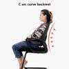 CUTPOIY Mesh Ergonomic Office Chair with Pulley Bracket,High-Back Adjustable Desk Chair with armrests, for Office, Dormitory, Home Gift (Color : Light Gray) (Black) view 3
