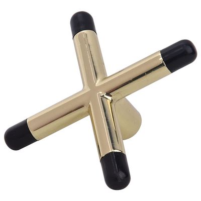 Bridge Head, Metal Anti-Slip Coated Billiards Snooker Pool Cue Cross Rest Bridge Head Holder Billiard Accessory for Pool Table(Cross Type with Plastic Particle)