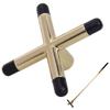 Bridge Head, Metal Anti-Slip Coated Billiards Snooker Pool Cue Cross Rest Bridge Head Holder Billiard Accessory for Pool Table(Cross Type with Plastic Particle) view 2