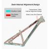 MirOdo Bike Hardtail Frame 26/27.5 Inch Universal Aluminum Alloy Bike Frame Mountain Bike Dirt Jump Climbing XC Frame BB 68mm Disc Brake Thru Axle 12 * 142mm (Color : Black, Size : 26/27.5") view 4