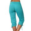 RKSTN Womens Capris for Summer 2025 Casual Yoga Gym Capri Leggings with Drawstring Shorts High Waisted Cropped Beach Pants Women 2025 Trendy B-Green view 2