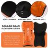 Youth Soccer Shin Guards for Kids Child Calf Protective Gear Soccer Equipment Soccer Shin Pads Calf Sleeves Protection for 3-5,5-10,10-15 Years Old Boys Girls Children (Orange, S 3-5 Years Old) view 2