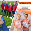 Youth Soccer Shin Guards for Kids Child Calf Protective Gear Soccer Equipment Soccer Shin Pads Calf Sleeves Protection for 3-5,5-10,10-15 Years Old Boys Girls Children (Orange, S 3-5 Years Old) view 3