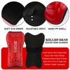 Youth Soccer Shin Guards for Kids Child Calf Protective Gear Soccer Equipment Soccer Shin Pads Calf Sleeves Protection for 3-5,5-10,10-15 Years Old Boys Girls Children (Red, M 5-10 Years Old) view 2