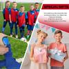 Youth Soccer Shin Guards for Kids Child Calf Protective Gear Soccer Equipment Soccer Shin Pads Calf Sleeves Protection for 3-5,5-10,10-15 Years Old Boys Girls Children (Red, M 5-10 Years Old) view 3