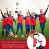 Youth Soccer Shin Guards for Kids Child Calf Protective Gear Soccer Equipment Soccer Shin Pads Calf Sleeves Protection for 3-5,5-10,10-15 Years Old Boys Girls Children (Red, M 5-10 Years Old) view 4