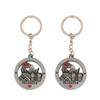 2pcs Spain valencia keychain, Valencia buildings tourist souvenir key ring, Spain special travel oil dripping metal alloy keychain view 1