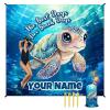 AIOMXZZ Beach Blanket Waterproof Sandproof - 9.2ft x 9.8ft Beach Mats with Sand Pockets - Custom Lightweight Turtle Picnic Blanket for Camping & Travel - Polyester Mat with Portable Beach Bag view 1