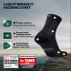 DANISH ENDURANCE Hiking Socks Unisex, Merino Wool Socks, Crew, Moisture Wicking, Chaussette Laine, 5-pack Black, Small view 2