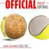 Rarapop 4 Pack Sports Fastpitch Softballs, Official Size and Weight Practice Softball, Unmarked & Leather Covered Training Ball for Games, Practice and Training(Yellow, 12 Inch) view 2