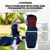 Stripebird Golf Stand Bag with Hub for Magnets (Blue) - 4 Way Full-Length Dividers Golf Club Bag - Flexfit Rotatable & Adjustable Dual Straps - Lightweight Golf Bag Stand - Golf Bags for Men view 2