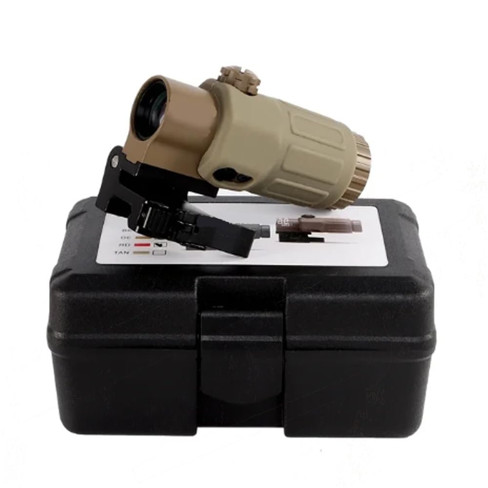 Gotical 3X Magnifier G3Sight Scope Airsoft with Switch to Side QD Mount for 20mm Rail, 3X Power, Shockproof and Weatherproof, Durable