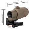 Gotical 3X Magnifier G3Sight Scope Airsoft with Switch to Side QD Mount for 20mm Rail, 3X Power, Shockproof and Weatherproof, Durable view 4