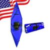 2025 Tucktec 10' PRO Foldable Kayaks - Full Size Blue Folding Kayak - Portable Kayak for Adults - Made in USA - Blue view 1