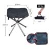 Fasion Outdoor Camping Retractable Folding Stool Portable Mazar Stool Camping Chair Stainless Steel Folding Fishing Stool Light view 2