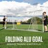 QuickPlay Match60 21x7ft Folding Aluminum Soccer Goal - Full Size 11v11 Soccer Goal for Youth Training, Team Practice and Match Play with 3mm Net view 3