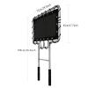 SOEZmm Volleyball Blocker Pro SPL2T  Sturdy Big T Baffle Training Aid for Blocking, Spiking & Hit Placement  One-Piece Steel Frame & Elastic Bungee Net,Lightweight & Portable view 2