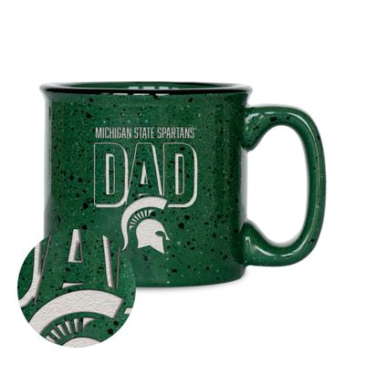 Rico Industries NCAA Michigan State Spartans Dad 12oz Laser Engraved Campfire Mug