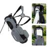 Stripebird Golf Stand Bag with Hub for Magnets (Gray) - 4 Way Full-Length Dividers Golf Club Bag - Flexfit Rotatable & Adjustable Dual Straps - Lightweight Golf Bag Stand - Golf Bags for Men view 1