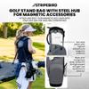 Stripebird Golf Stand Bag with Hub for Magnets (Gray) - 4 Way Full-Length Dividers Golf Club Bag - Flexfit Rotatable & Adjustable Dual Straps - Lightweight Golf Bag Stand - Golf Bags for Men view 2