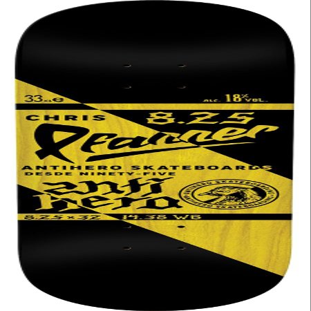 Anti Hero Skateboards Chris Pfanner Refrescos Skateboard Deck - 8.25" x 32"