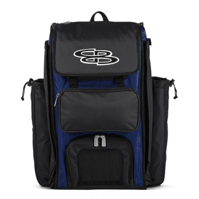 Boombah Catchers Superpack Bat Bag - BM-9024C23 Royal/Black - Holds 4 Bats - Backpack Version (no Wheels)