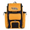 Boombah Catchers Superpack Bat Bag - BM-9024C23 Navy/Gold - Holds 4 Bats - Backpack Version (no Wheels) view 1